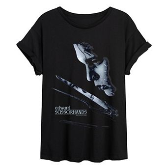 Juniors' Edward Scissorhands Oversized Tee