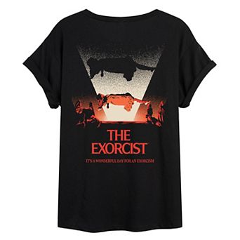 Juniors' The Exorcist It's A Wonderful Day For An Exorcism Oversized Tee
