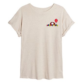 Juniors' IT Pennywise "I Could Just Eat You Up" Oversized Tee