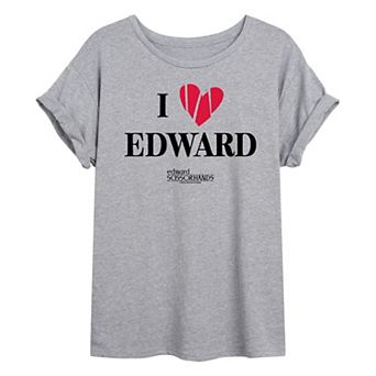 Juniors' Hot Topic Edward Scissorhands I Love Edward Oversized Tee