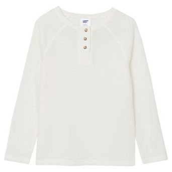 Boys 4-20 Lands' End Long Sleeve Waffle Henley Shirt