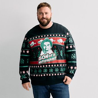 Big & Tall Holiday Fleece Long Sleeve Graphic Tee