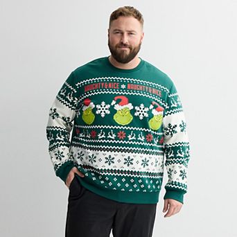 Big & Tall Holiday Fleece Long Sleeve Graphic Tee