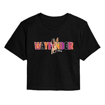Juniors' Disney's Moana Wayfinder Cropped Tee