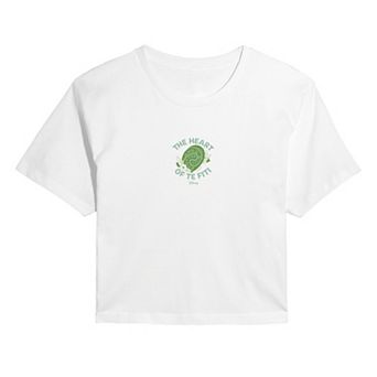 Juniors' Disney's Moana The Heart Of Te Fiti Cropped Tee