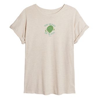 Juniors' Disney's Moana The Heart Of Te Fiti Oversized Tee