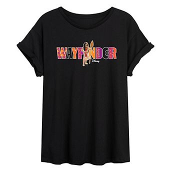 Juniors' Disney's Moana Wayfinder Oversized Tee