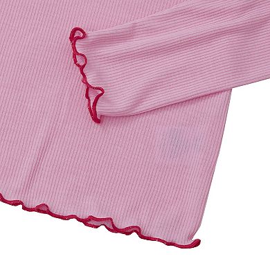 Girls 4-20 Lands' End Long Sleeve Henley Pajama Top