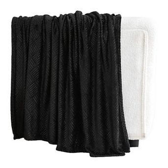 Kate Aurora Ultra Soft and Plush Hypoallergenic Boston Geo Accent Fleece Throw Blanket
