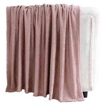 Kate Aurora Ultra Soft and Plush Hypoallergenic Boston Geo Accent Fleece Throw Blanket