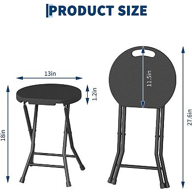 Folding Chairs with Padded Seats for Outdoor and Indoor Use