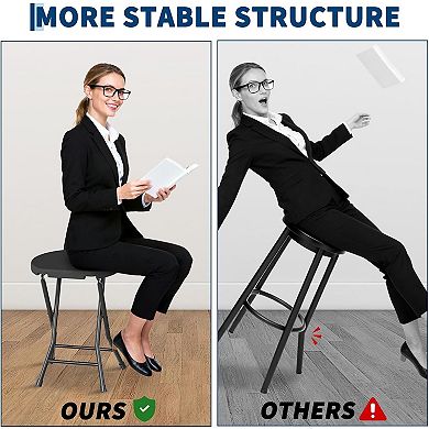 Folding Chairs with Padded Seats for Outdoor and Indoor Use