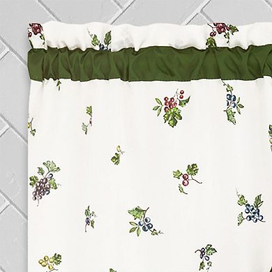 Kate Aurora Napa Winery 3 Piece Rod Pocket Cafe Kitchen Curtain Tier & Swag Set