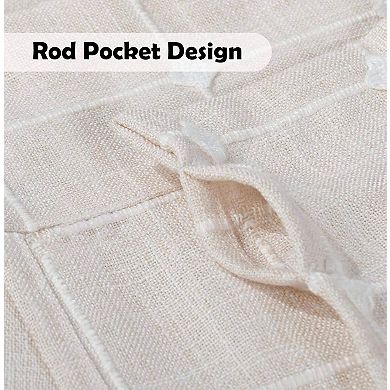 Kate Aurora 3 Piece Claire Embroidered Cafe Rod Pocket Kitchen Curtain Tier And Valance Set