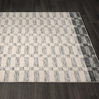 Luxe Weavers Checkered Geometric Area Rug
