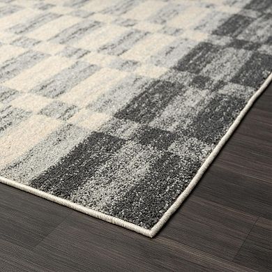 Luxe Weavers Checkered Geometric Area Rug