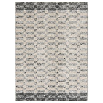 Luxe Weavers Checkered Geometric Area Rug