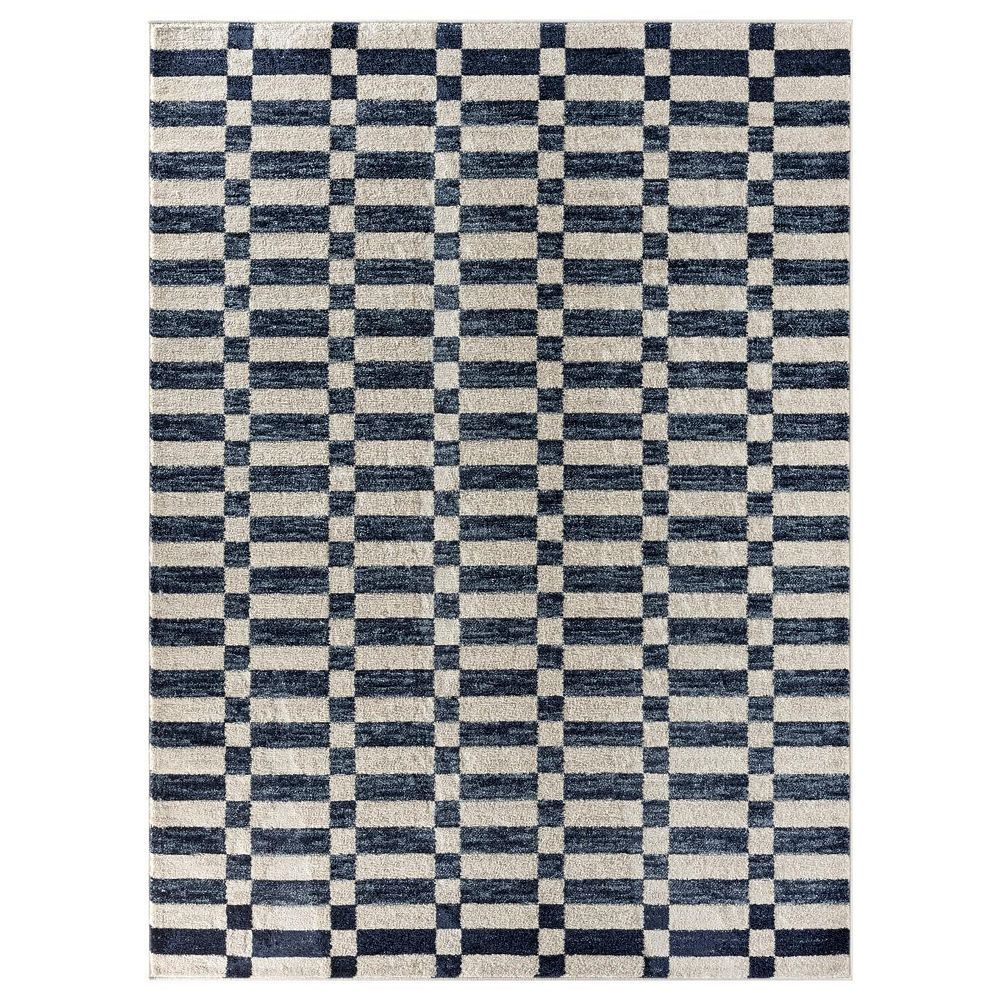 Luxe Weavers Checkered Geometric Area Rug