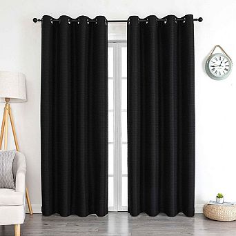 Kate Aurora 1 pc Grace Hotel Room Darkening Grommet Top Window Curtain Panel