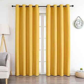 Kate Aurora 1 pc Grace Hotel Room Darkening Grommet Top Window Curtain Panel