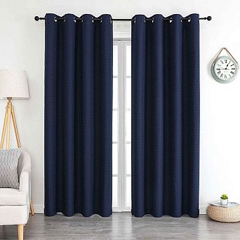 Kate Aurora 1 pc Grace Hotel Room Darkening Grommet Top Window Curtain Panel