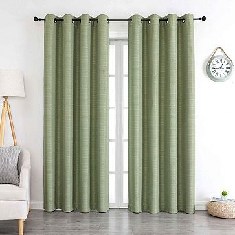 Kate Aurora 1 pc Grace Hotel Room Darkening Grommet Top Window Curtain Panel