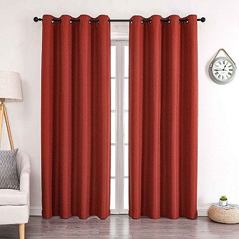 Kate Aurora 1 pc Grace Hotel Room Darkening Grommet Top Window Curtain Panel