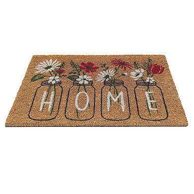 Kate Aurora Dainty Spring Bouquets Bristled Coir Outdoor Welcome Home Mat
