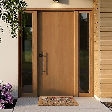 Kate Aurora Dainty Spring Bouquets Bristled Coir Outdoor Welcome Home Mat