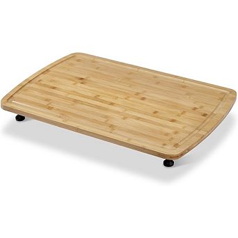 Cutting Board & Stove Cover 30x20 in Heat-Resistant Legs, Juice Grooves