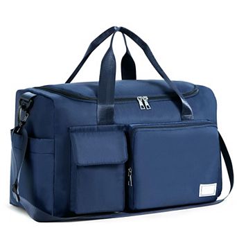 37L Women Gym Duffle Bag Shoe Compartment Wet Pocket Carry On Weekender