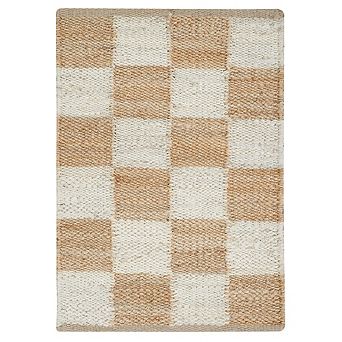 Homespice Premium Handwoven Jute Rug, Thick Durable Build, Low Shedding, Farmhouse Boho Decor Style