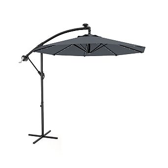 10ft Offset Patio Umbrella with Base Included, Cantilever Umbrella