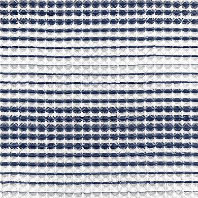 Kate Aurora 1 Piece Isabelle Abstract Rod Pocket Semi Sheer Window Curtain Panel