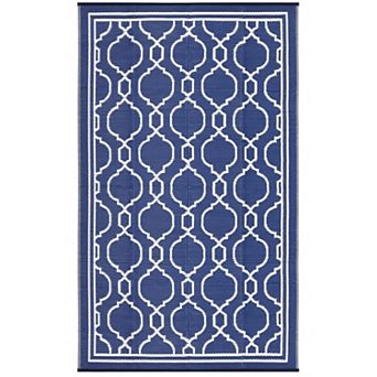 Outdoor Rug Waterproof for Patio, Foldable Reversible Plastic Straw Area Rug for Camping