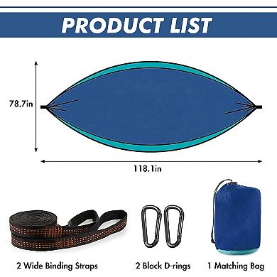 Camping Hammock, Portable Hammock with Tree Straps