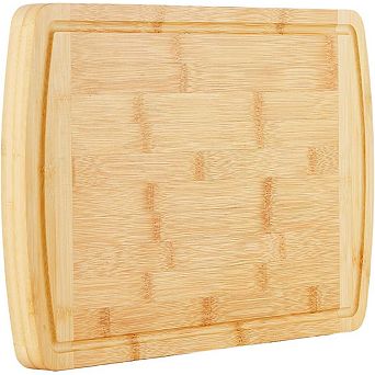 Cutting Board 16x10 in Wooden Chopping Board with Juice Groove, Easy to Store & Clean