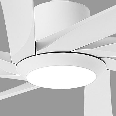 100" Industrial Large HVLS Ceiling Fan with Dimmable LED Light and Remote