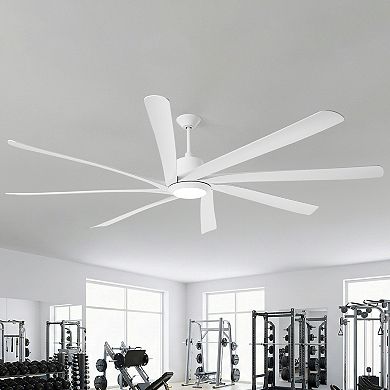 100" Industrial Large HVLS Ceiling Fan with Dimmable LED Light and Remote