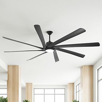 100" Industrial Large HVLS Ceiling Fan with Dimmable LED Light and Remote