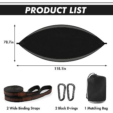 Camping Hammock, Portable Hammock with Tree Straps