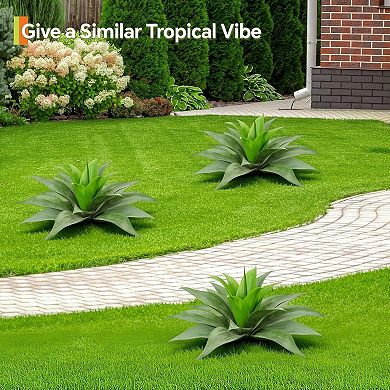 2 PCS 28" UV-Resistant Artificial Agave Set