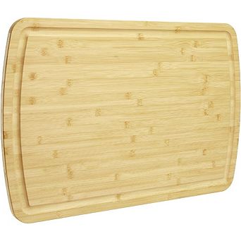 Cutting Board 30x20 in Reversible Butcher Block with Juice Groove, Platter & Stove Top Cover