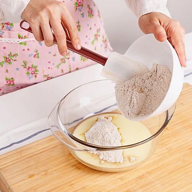 2-Piece Silicone Spatula Set, Heat-Resistant 500°F, Flexible Rubber Scrapers