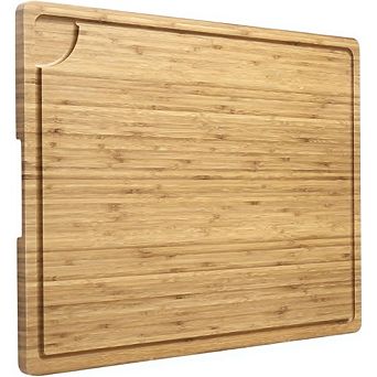 Cutting Board 18x24 in Chopping Board with Handles & Juice Groove, Butcher Block Serving Tray