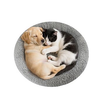 Cat Bed Mat 10"x15" with Pillow Rim for Puppy Kitten Small Dog Pet Sleeping Cushion Anti-Skid Bottom