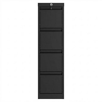 4-Drawer File Cabinet with Lock - Heavy Duty Metal Filing Cabinet