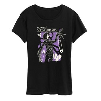 Women's Edward Scissorhands Gothic Portrait Graphic Tee