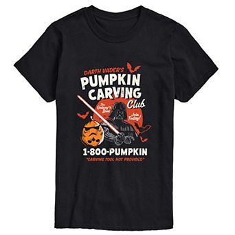 Men's Star Wars Darth Vader Pumpkin Carving Club Graphic Tee