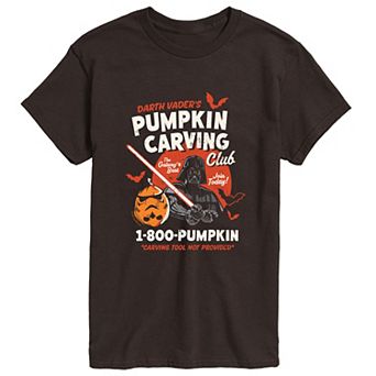 Men's Star Wars Darth Vader Pumpkin Carving Club Graphic Tee